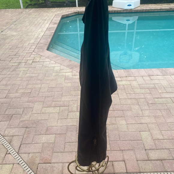 Joie black leather jacket with silver stud detail - Picture 4 of 11